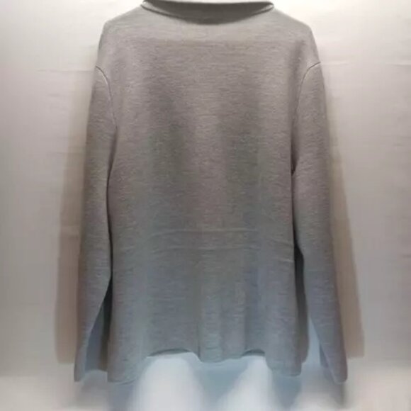 Talbots Womens Size 3X Pure Merino Wool Sweater Gray Long Sleeve Cardigan EUC - Picture 4 of 9